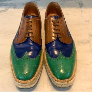 Prada Colorblock Espadrille Brogues